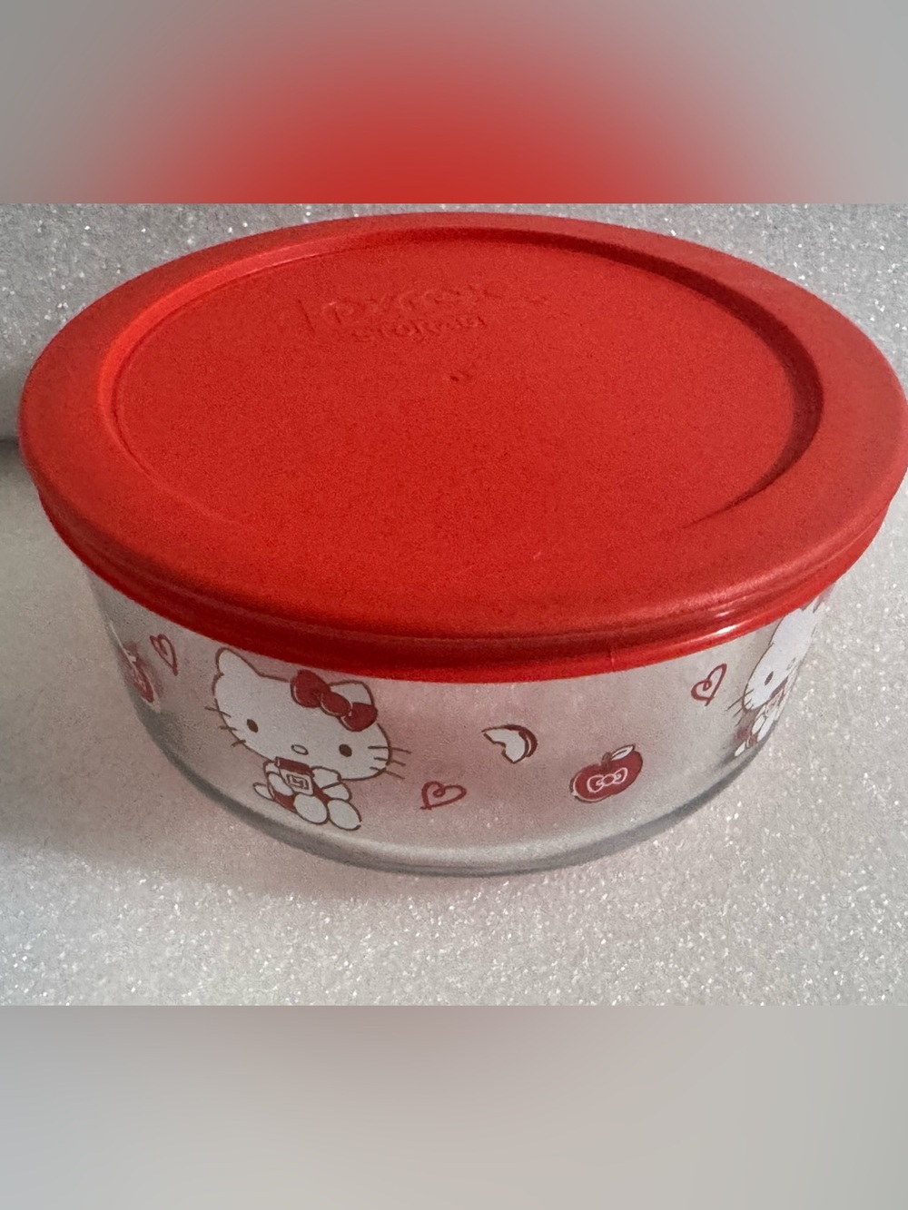 Sanrio Hello Kitty Red Lidded Glass Jar Red Lid